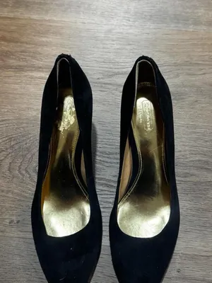 Coach Black Suede 
Pointed-Toe Heels thumbnail 2