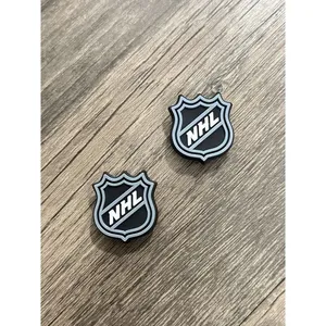 NHL Hockey Team Sports Charm For Crocs Shoe Charms Bracelet - 2 Pieces thumbnail 1