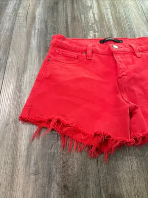 Hudson Jeans Gemma Red Jeans Shorts size 25 thumbnail 4