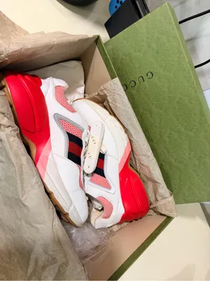 Gucci Gold Leather-Trim Sneakers thumbnail 15