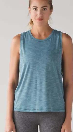 Lululemon Cardio Squad Tank II in Heathered Desert Teal thumbnail 1