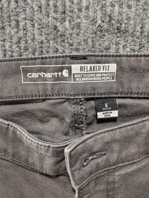 Carhartt Gray Straight Cargo Workwear carpenter Relaxed Chino Pants Womens 6 thumbnail 2