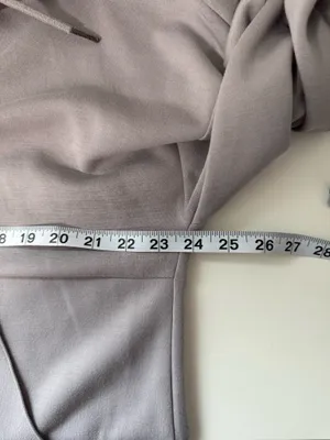 Maurices Scuba Hooded Sweatshirt Light Gray Pullover Loungewear thumbnail 6