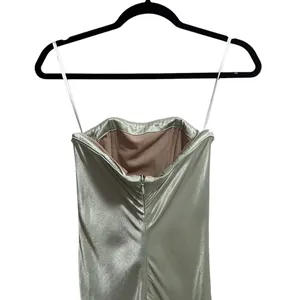 Stone Cold Fox X Revolve NEW NWOT Mikayla Strapless Maxi Gown In Sage Green thumbnail 8