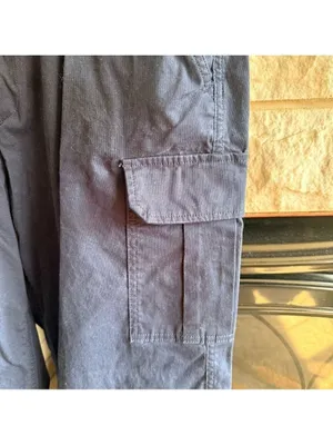 Free Assembly Navy Cargo Pants Large Blue thumbnail 3