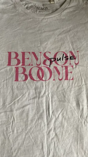 Benson Boone Pulse Album Tee White Size L thumbnail 3