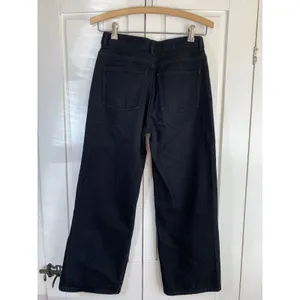 COS Black Jeans Women's 26 Wide Crop‎ 3/4 High Rise Straight Minimal Capsule thumbnail 3