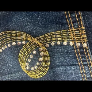 SEVEN 7, Women’s Embellished Denim Jeans, Sz 27‎ thumbnail 9