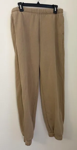 DSG Tan Casual Elastic-Waist Tan Sweatpants thumbnail 1