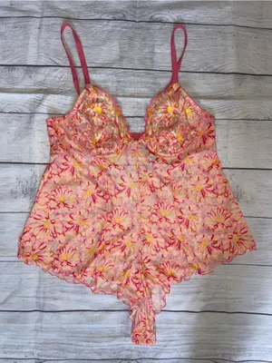 NWT Savage x Fenty Floral Lace Chemise Bodysuit thumbnail 1