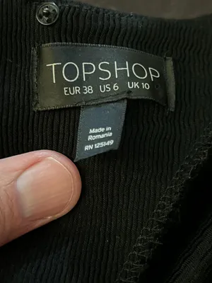 Topshop Dress Womens 6 Black V Neck Kimono Sleeve Cutout Back Tie Waist Midi thumbnail 13