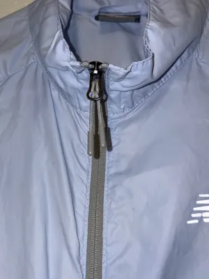 New Balance Full Zip Running Windbreaker Jacket Light Blue thumbnail 4