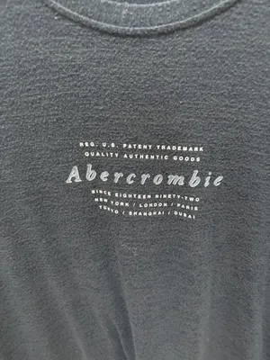 Abercrombie & Fitch Soft A&F Cozy Graphic Long Sleeve Top, Size M thumbnail 2