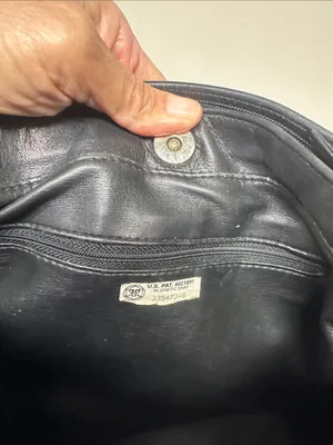 Classic Black Leather Crossbody Bag thumbnail 6