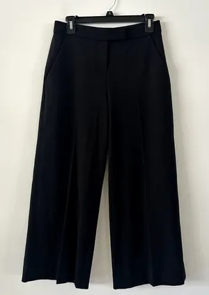 ALC Frank Black Straight Leg Crop Wool Blend Trouser Pants Size 2 thumbnail 1
