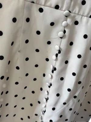 Urban Outfitters mini dress/tunic, size XS, preppy, polka dot, dressy, party thumbnail 4