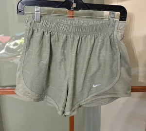 Nike Dri-FIT Sage Green Performance Tempo Running Lined Athletic Shorts Small thumbnail 1