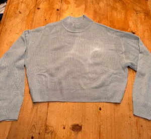 Divided H&M Light Blue Mock Neck Sweater thumbnail 1