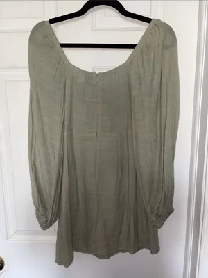 Princess Polly Warra Mini Dress Green Size 4 thumbnail 3