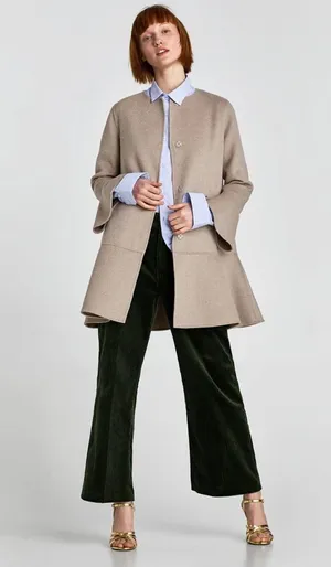 New! European Wool Blend Coat thumbnail 1