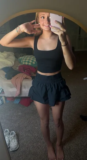 Black Free People Get Your Flirt On Shorts thumbnail 1