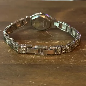 Vintage Gruen silver tone Marcasite watch thumbnail 4