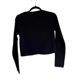 Zara Nwt Black Ribbed One Button Closure Cardigan Bloggers Fav Large thumbnail 5