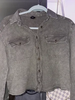 Art Of Class Ribbed Sweater Gray Size M thumbnail 3