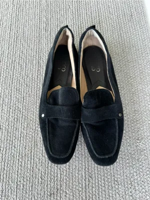 Franco Sarto Persia Black Suede Leather Flat Loafers Size 8.5 thumbnail 8
