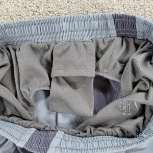 Nike Womens Dri Fit Shorts M Blue Gray Brief Lined Gym Running Active Pull On thumbnail 6