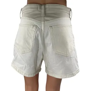 Abercrombie & Fitch The Dad Women's White High Waisted Denim Jean Shorts Size 28 thumbnail 3