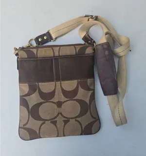 Coach Signature 41207 Swingpack Crossbody Shoulder Handbag Purse thumbnail 1