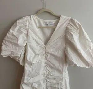 Revolve Puff Sleeve White Dress thumbnail 6