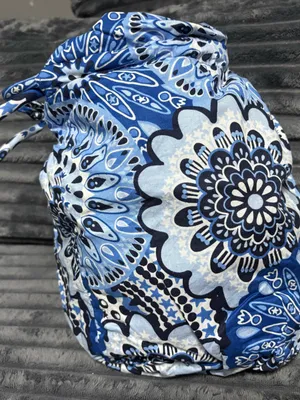 Vera Bradley Blue Floral Medallion Mini Cinch bag thumbnail 1