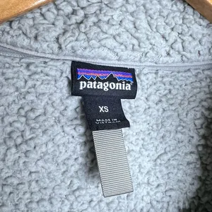 Patagonia Fleece Sherpa 1/4 Zip Pullover Top Gray Women’s Size XS thumbnail 3