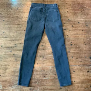 7 for All Mankind Bl(air) black 27 ankle skinny normcore jeans thumbnail 4