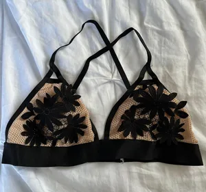Flower Mesh Bralette Multi thumbnail 1