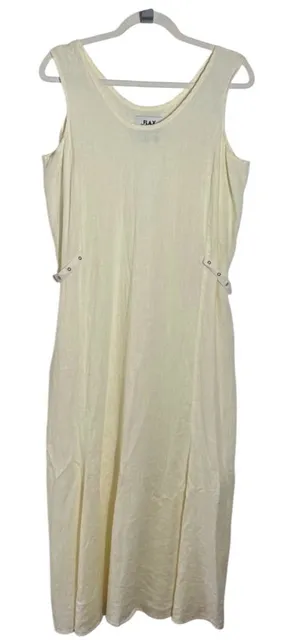 Vintage FLAX Jeanne Engelhart Linen Maxi Dress Small Lagenlook‎ thumbnail 1