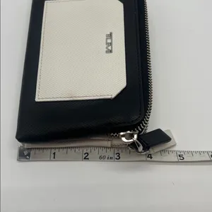 TUMI Double Zip Leather Phone Case Travel Wallet‎ Wrist Clutch thumbnail 10