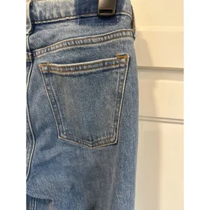 Abercrombie & Fitch Curve Love The 90s Straight Mid Rise Jeans Blue 25 Long boho thumbnail 7