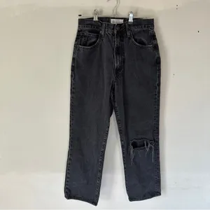 SLVRLAKE Denim London Black Straight Leg Jeans 26 thumbnail 2