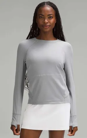 Lululemon Its Rulu Run Classic-Fit Crew Fleece in Rhino Grey - Size 8 thumbnail 1