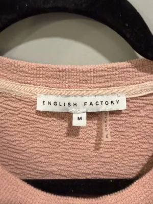 English Factory Mixed Material Flutter Sleeve Dress Pink thumbnail 4