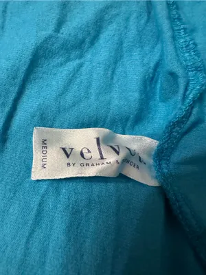 Velvet by Graham & Spencer Turquoise Open-Front Long Sleeve Cardigan -NWT - Sz M thumbnail 5