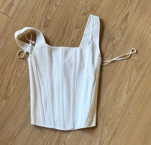 Alice + Olivia Cream Corset Top thumbnail 1