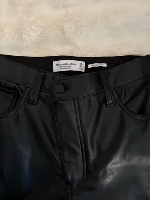 Abercrombie Leather Vegan Pants Straight thumbnail 2