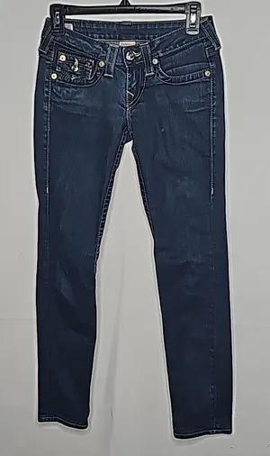 True Religion Julie skinny low rise jeans blue size 25 thumbnail 1