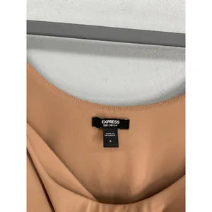 Express Womens Bodysuit Body Contour Scoop Neck Tan S thumbnail 5