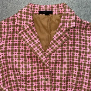 Express Women's‎ 3 Button Pink Brown Tweed Blazer Jacket Size 8 thumbnail 3