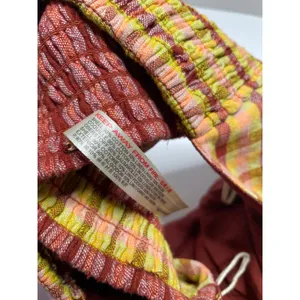 Free People Plaid Raw Hem Scarf Style Bandeau Tube Top Size Small thumbnail 4